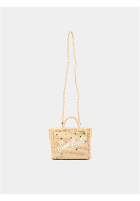 Borsa mini in paglia SAINT BARTH | VAMI009 VANITY MINI STRAW N02748L STRASS MULTI 10